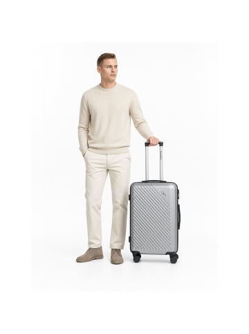 Check.In Paradise 2.0 4 Rollen Trolley M 68 cm mit Dehnfalte stone grey