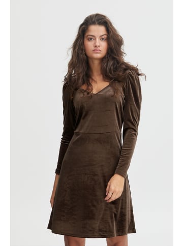 ICHI Samtkleid IHLAVANNY DR2 in braun