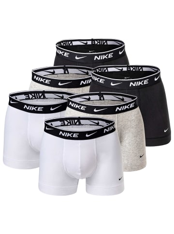 Nike Boxershort 6er Pack in Weiß/Grau/Schwarz