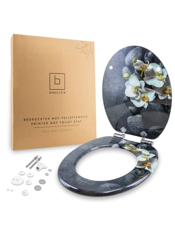 Benkstein WC-Sitz MDF dunkelgrau grau