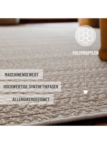 Wecon Home Outdoorteppich Layo in creme beige