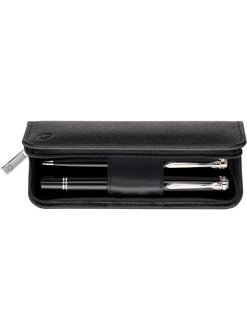 Pelikan Schreibgeräte-Etui TGX2E Rindsleder für 2 Schreibgeräte schwarz