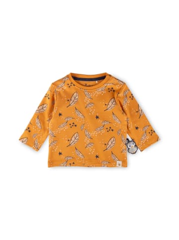 Sigikid Langarmshirt Magic Owl in Ockerorange