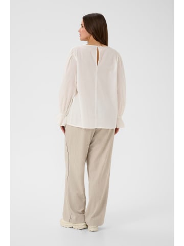 KAFFE curve Langarm-Bluse KCclara Regular fit in Chalk
