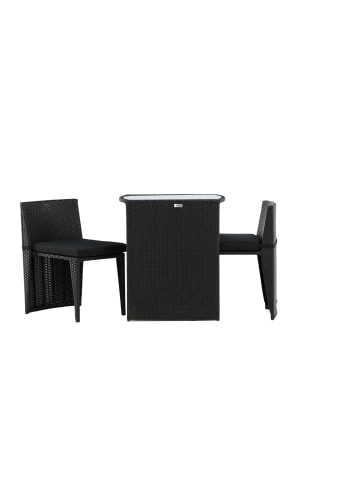 ebuy24 Gartenset Savanna 3-teilig Schwarz 50 x 66 cm