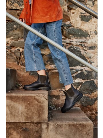 Blundstone Chelsea Boot "#2403 Brown Leather With Mustard Elastic (Originals Series)" in Braun