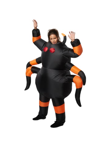 tectake Riesenspinne/Spinnentier, in schwarz/orange, Federleichtes Kostüm