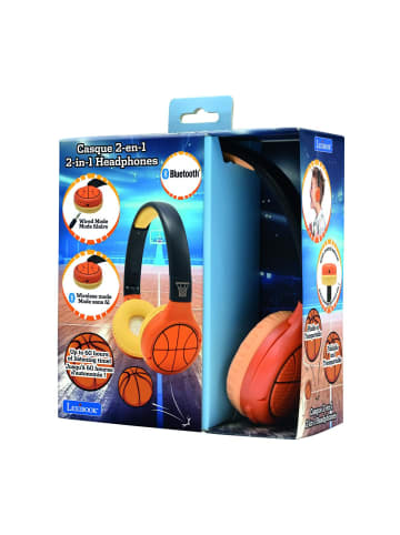 Lexibook Basketball 2-in-1 Bluetooth® & Kabel-Kopfhörer faltbar