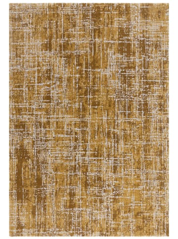 KADIMA DESIGN Teppich Velours, Textil, Geometrisch, Schlafzimmer, Weich in Senfgelb