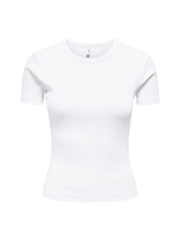ONLY T-Shirt 1er Pack in Weiß