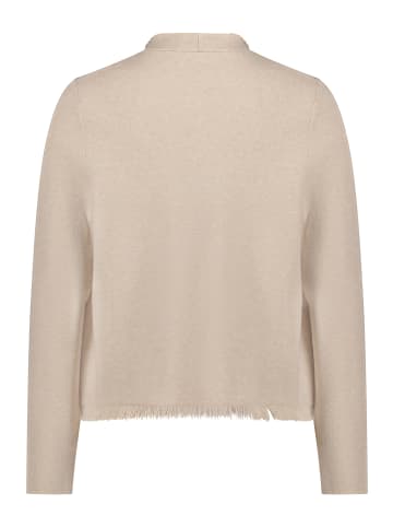 CARTOON Strick-Cardigan mit Fransen in Beige