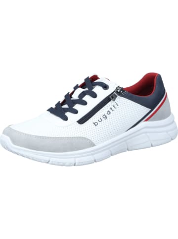 Bugatti Denim Schnürschuhe in white