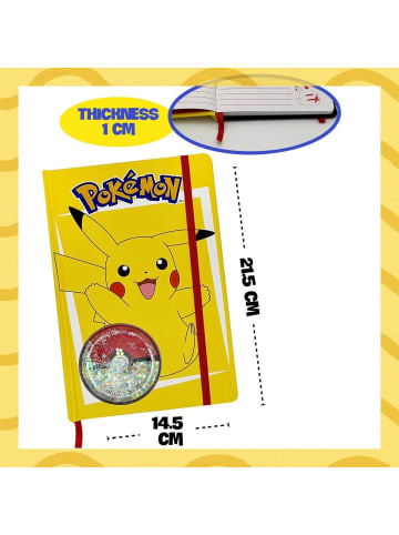 Nintendo Pokémon Tagebuch Set Pikachu Gelbes Notizbuch