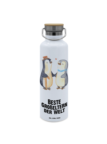 Mr. & Mrs. Panda Trinkflasche Pinguin Beste Großeltern der Welt ... in Weiß