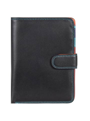 MYWALIT Large Wallet Geldbörse Leder 14 cm in black/pace