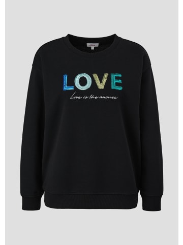s.Oliver Sweatshirt in 99D0_schwarz