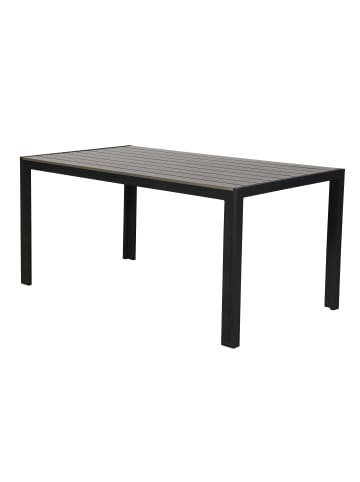 ebuy24 Gartentisch Cirl Schwarz 150 x 90 cm
