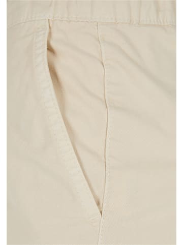 Urban Classics Urban Classics Damen Ladies High Waist Cargo Jogging Pants in whitesand