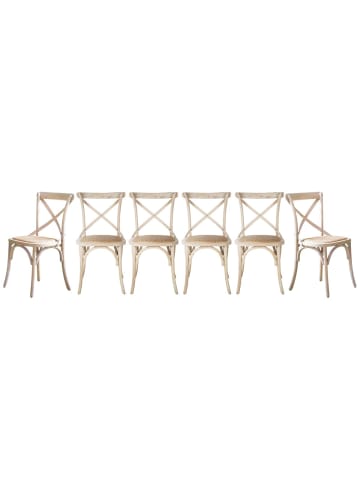 Signature Stühle BISTROT 6er-Set in Helles - (W) 89 x (H) 51 x (L) 61 cm