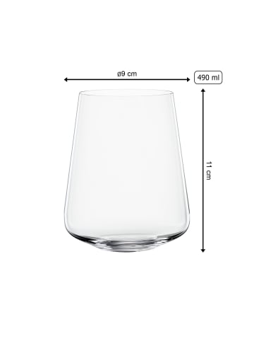 4er Set Softdrinkgläser Definition in Transparent 490 ml