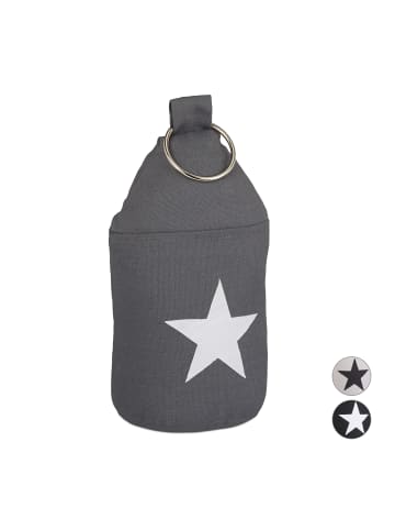 relaxdays 2x Türstopper "Stern" in Dunkelgrau