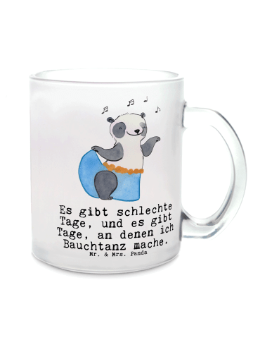 Mr. & Mrs. Panda Glas Panda Bauchtanz mit Spruch in Transparent