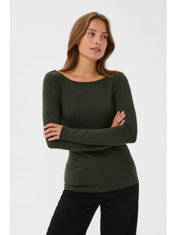 Kaffe T-Shirt kurzarm KAyoko Slim fit in Forest Night
