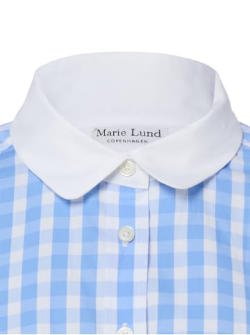 Marie Lund Hemdbluse in blau weiß