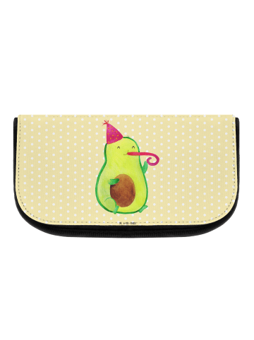 Mr. & Mrs. Panda Kosmetiktasche Avocado Feier ohne Spruch in Gelb Pastell