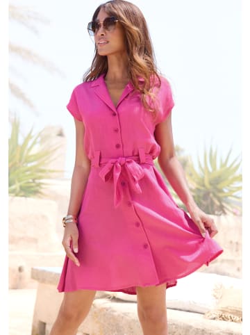 LASCANA Hemdblusenkleid in pink