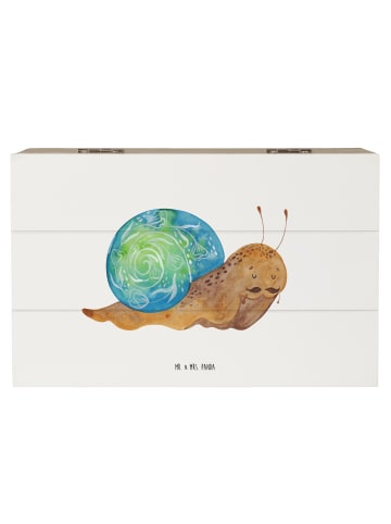 Mr. & Mrs. Panda holzschatulle Schnecke Sir ohne Spruch in Weiß