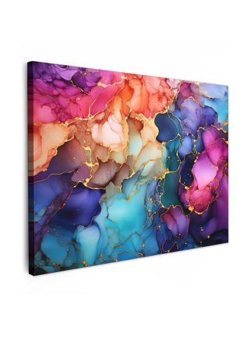 MuchoWow Leinwand bilder Abstrakte Kunst bunt (BxH)