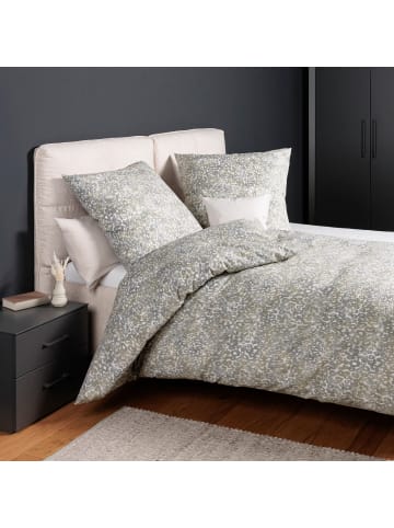 Janine Mako-Soft-Seersucker Bettwäsche in steingrau