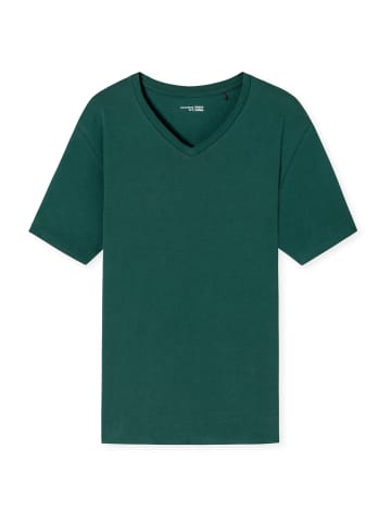 Schiesser V-Shirt Mix & Relax in dunkelgrün