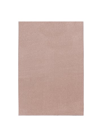 KADIMA DESIGN Teppich Kurzflor Waschbar Einfarbig MAIN Strapazierfähig OEKO-TEX in Rosa