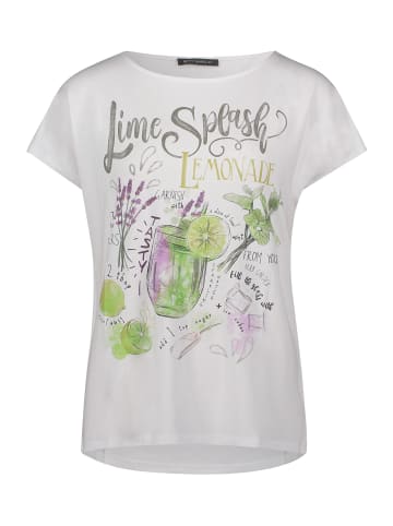 Betty Barclay Basic Shirt mit U-Boot-Ausschnitt in White/Khaki