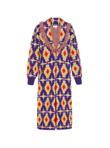 IZIA Women Cardigan in violet multicolor