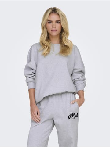 ONLY Sweatshirt in Light Grey Melange