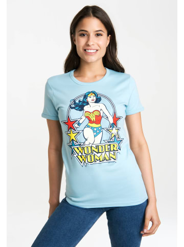 Logoshirt T-Shirt Wonder Woman – Stars in hellblau