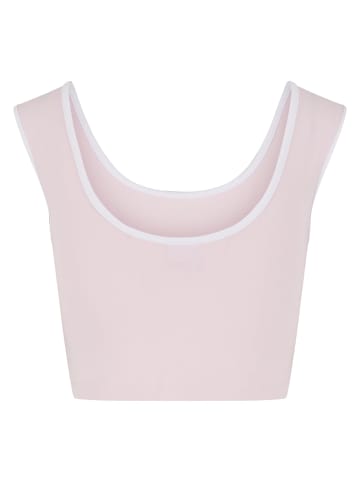 Urban Classics Urban Classics Cropped T-Shirts in blushedrose/white+white/black