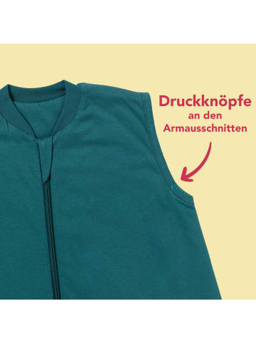 Schlummersack Schlafsack mit Füßen, 1.0 TOG in Petrol