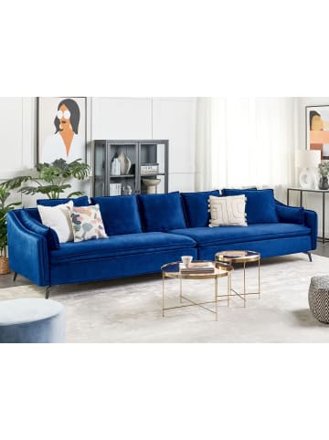 Beliani 9-tlg 4-Sitzer Sofa AURE in Blau