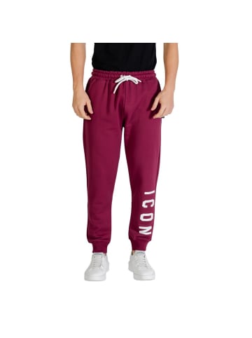 Icon Bordeaux Baumwolle Jogginghose