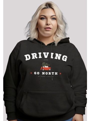 F4NT4STIC Hoodie Driving Home Weihnachten PLUSSIZE in schwarz