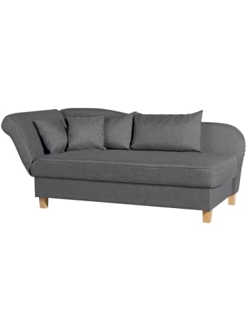 58 aufm Kessel RECAMIERE mit Armteil links klappbar Katia Flachgewebe Buche/graphit