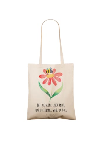 Mr. & Mrs. Panda Schultasche Hummel Blume mit Spruch in Creme