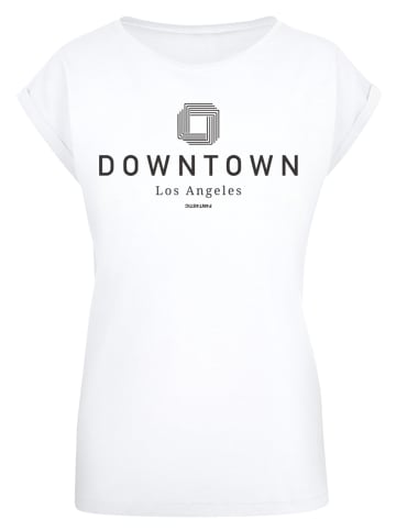 F4NT4STIC T-Shirt PLUS SIZE  Downtown LA Muster in weiß
