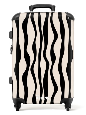 NoBoringSuitCases Suitcase, Koffer, Reisekoffer Zebra weiß schwarz