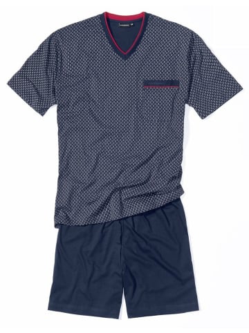 Götzburg Pyjama kurz für Herren in navy