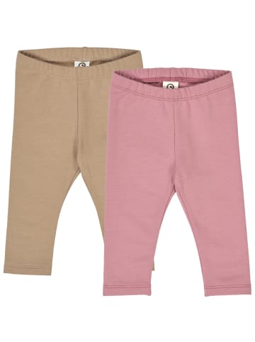 müsli Babyleggings 2er-Pack in Nostalgia Rose/ Beige